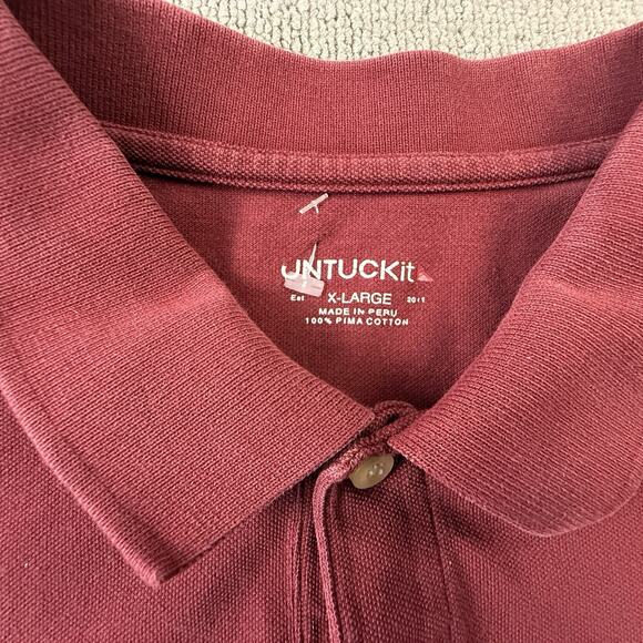 UNTUCKit Shirt Adult Extra Large Short Sleeve Preppy Casual Active Men's - Picture 8 of 14